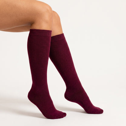 Solemate Burgundy — On-leg