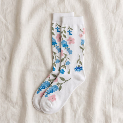 Solemate Floral White — Flat lay