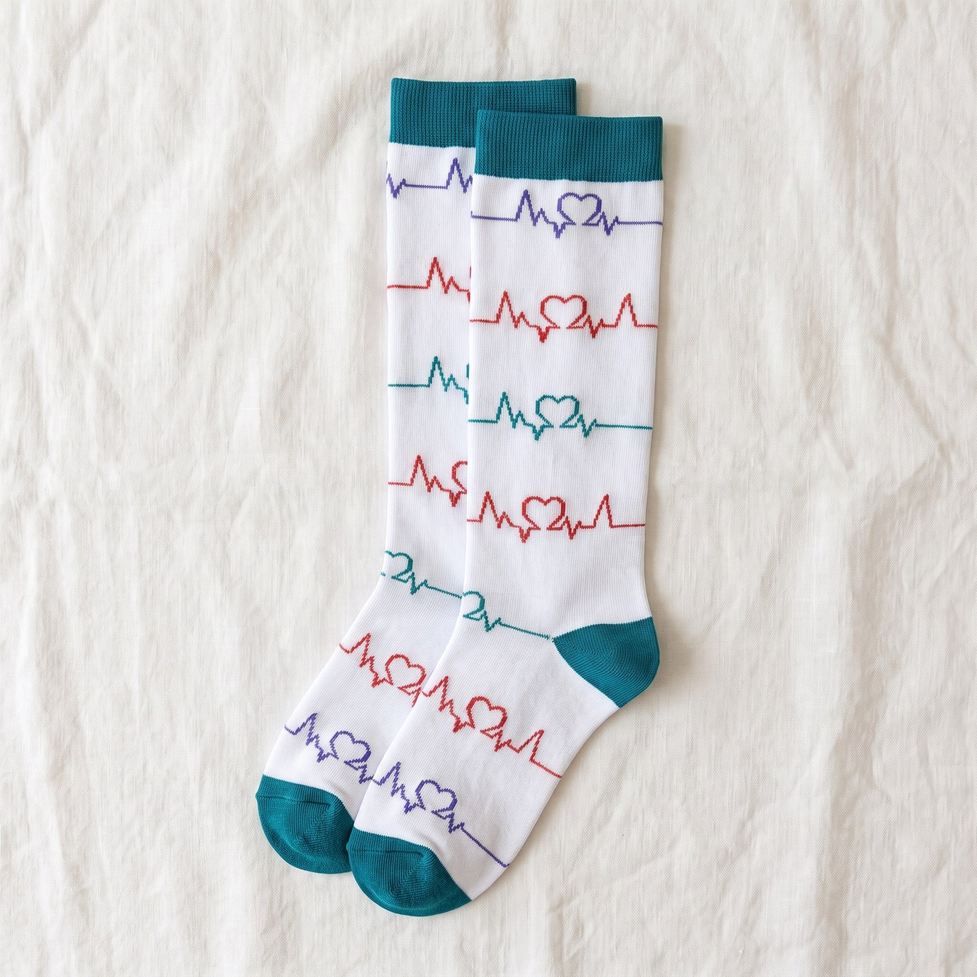 Solemate Heartbeat White — Flat lay