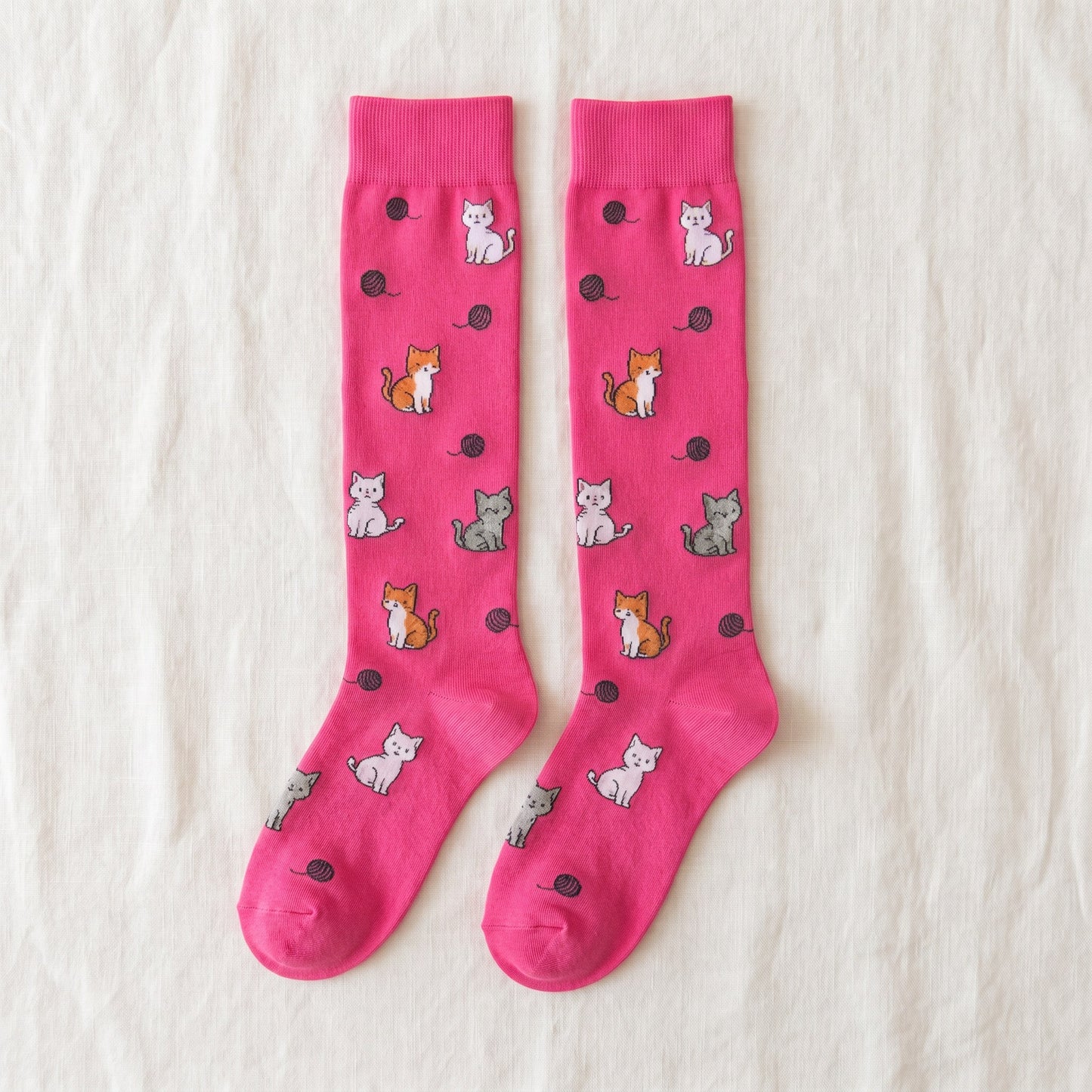 Solemate Kittens Pink — Flat lay