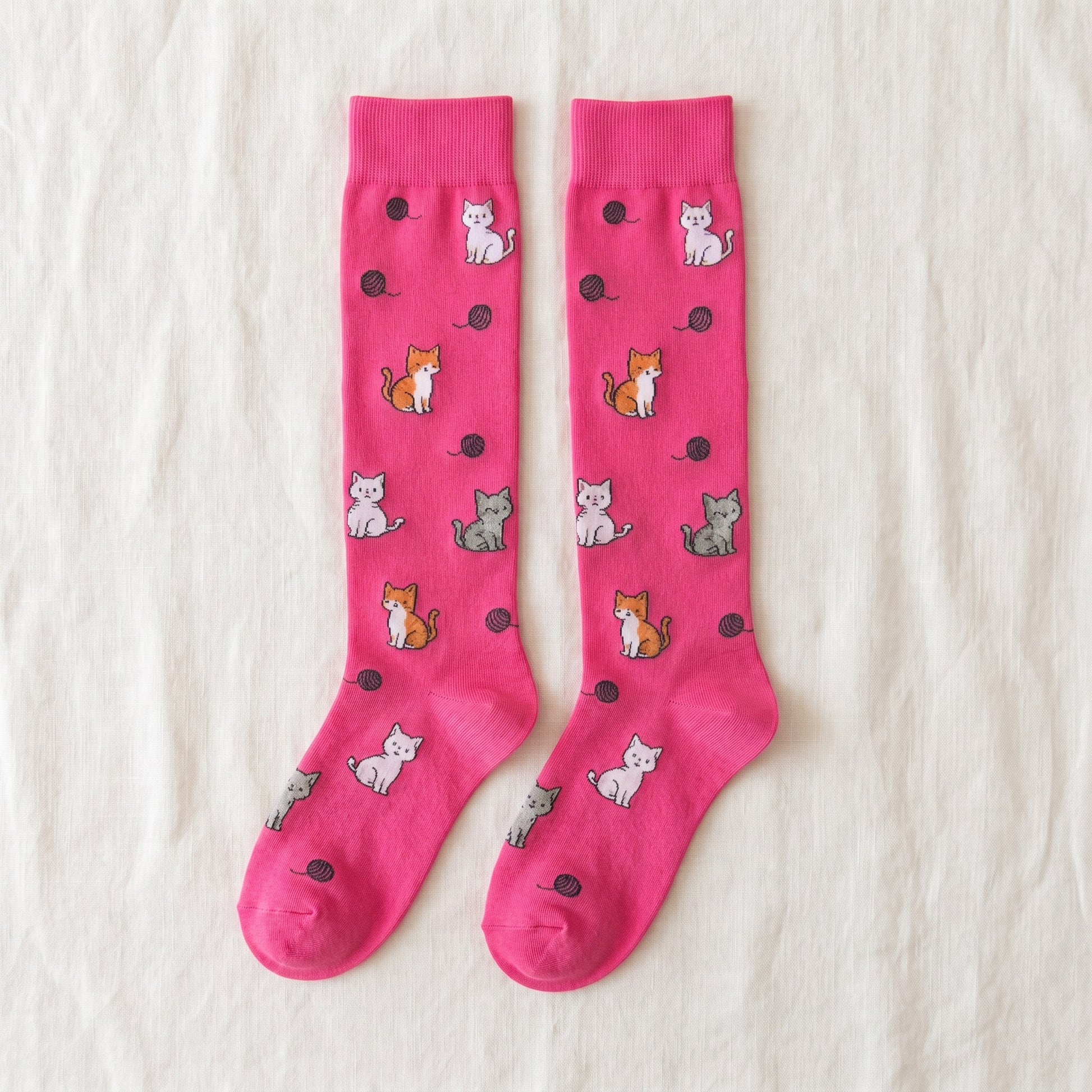 Solemate Kittens Pink — Flat lay