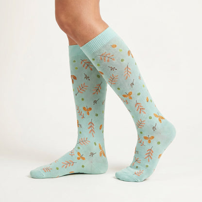 Solemate Leaves Mint — On-leg
