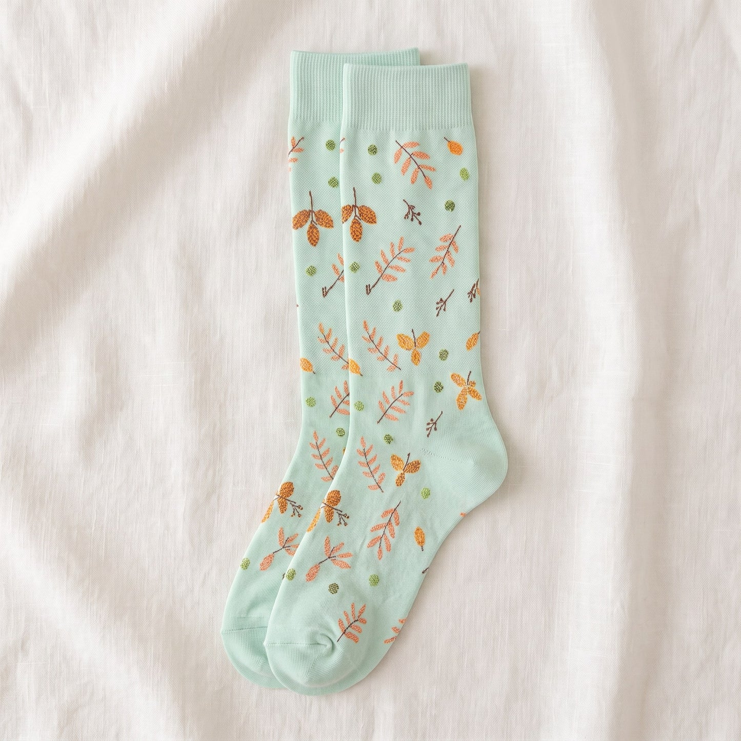 Solemate Leaves Mint — Flat lay