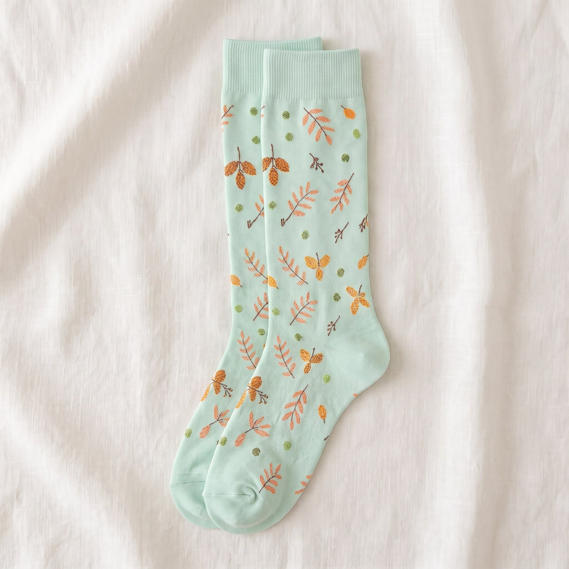 Solemate Leaves Mint — Flat lay