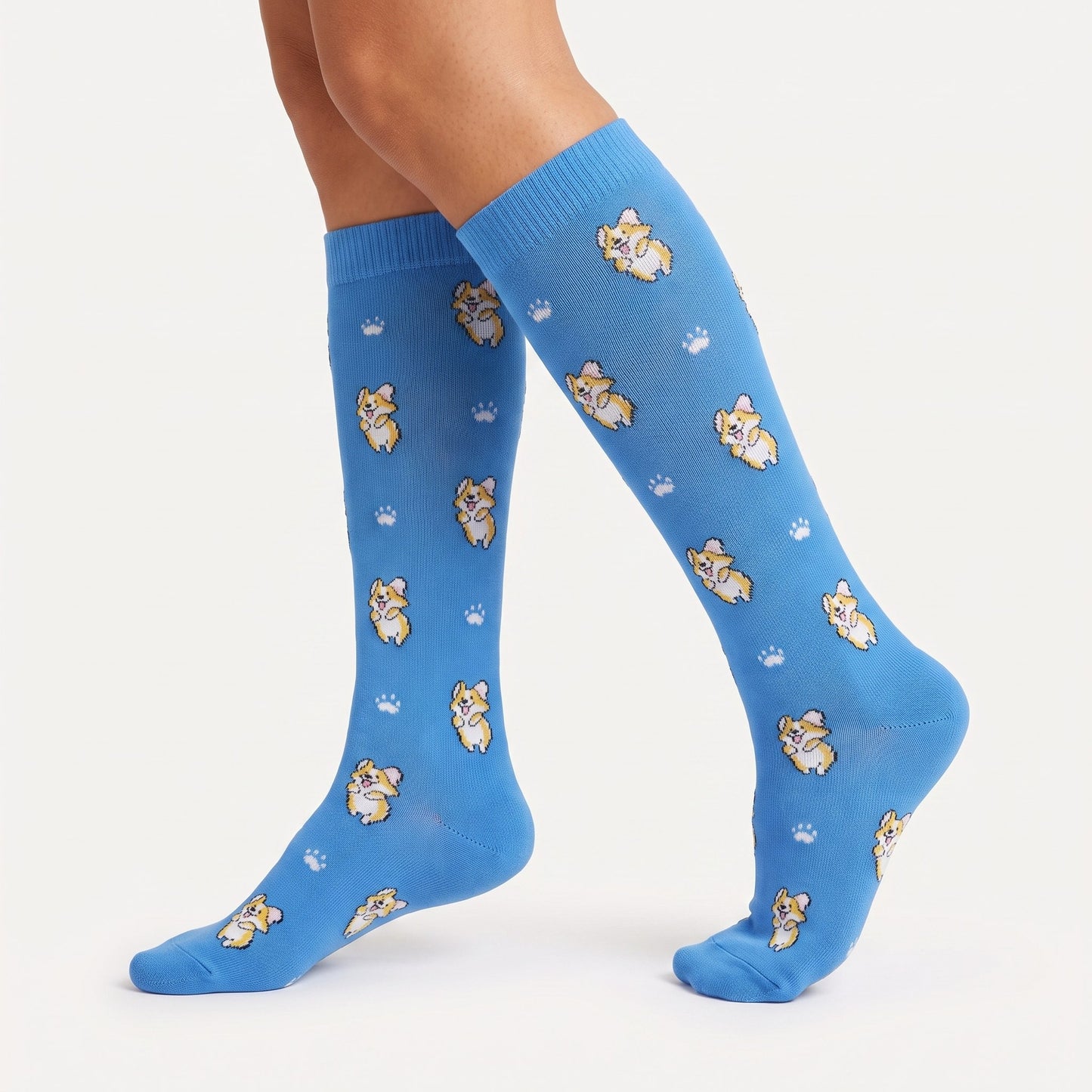 Solemate Puppies Blue — On-leg